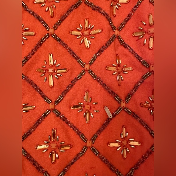 NBD Revolve Hypnotize Me Micro Mini Coral Beaded Dress NWOT Size Small - Picture 7 of 13